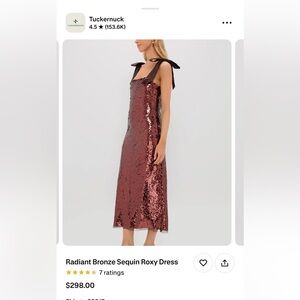 Tuckernuck Bronze Sequin Midi Dress